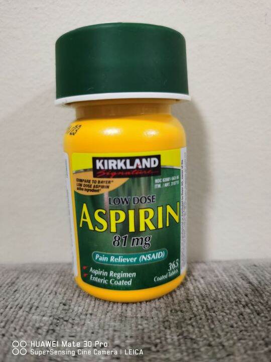 Kirkland Aspirin 81mg (365 tablet) Lazada PH