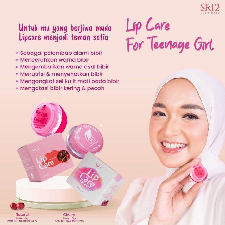 Lip Care SR12 5 Gr Lip Balm Pelembab Bibir Murah Bpom Cherry Natural ...