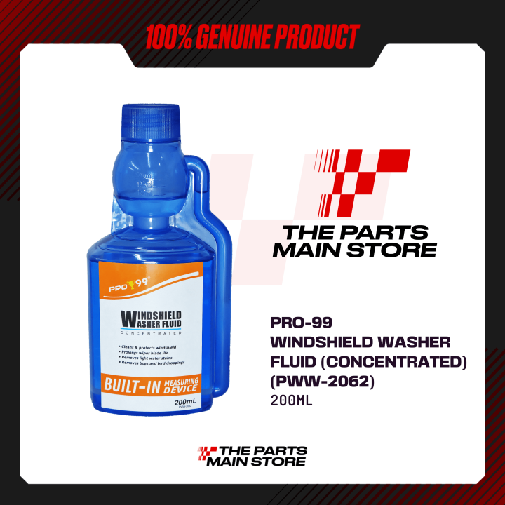 PRO99 WINDSHIELD WASHER FLUID CONCENTRATED SMALL/BIG 60mL/200mL Lazada PH