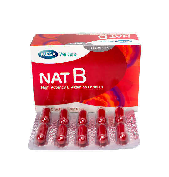 Nat B High potency Vitamin B Complex for stress and neuropathy with inositol and choline