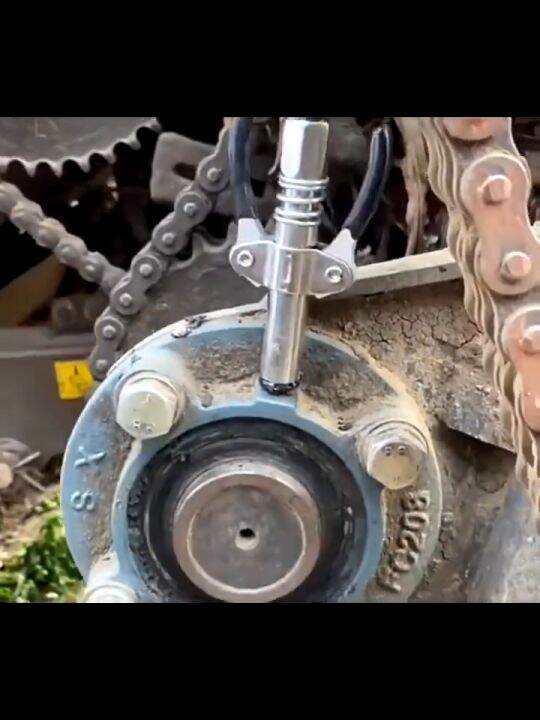 HeavyDuty Quick Release Grease Gun Coupler Two Press Easy to Push