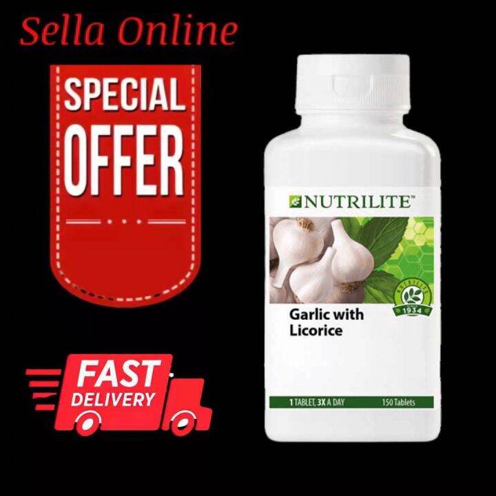 Amway NUTRILITE Garlic with Licorice (150 tablets) Expire Jan2025 Lazada