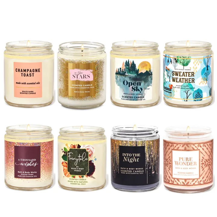 Bath & Body Works Single Wick Candles | Lazada