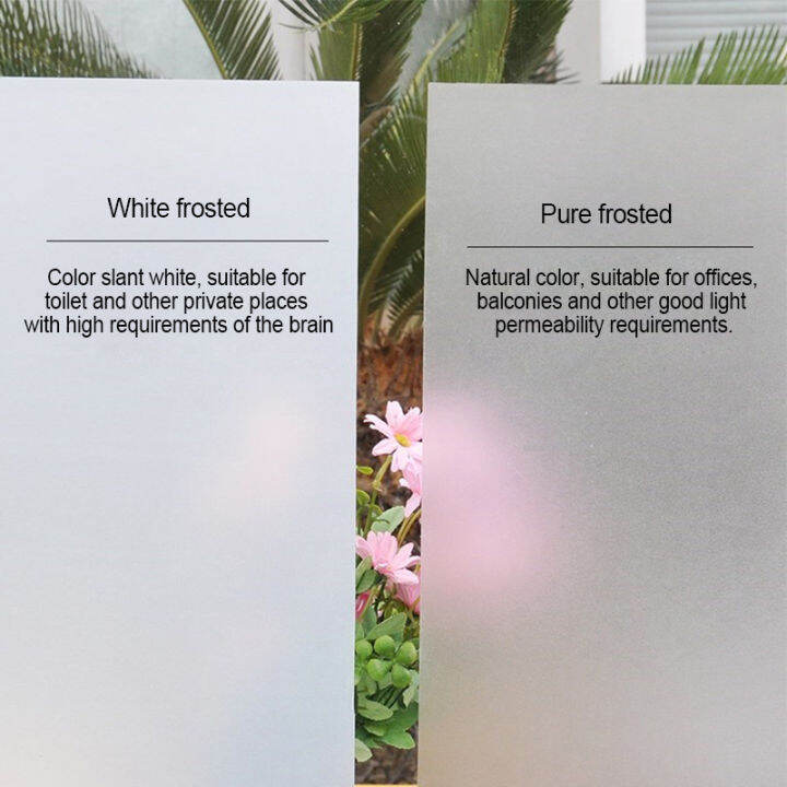 Privacy Protection Frosted Window Film Waterproof Glass Sticker window