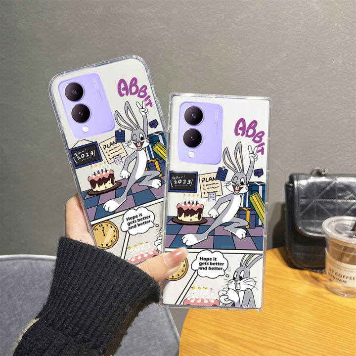 คู่ เคส Phone Case VIVO Y17s T1x Y33T Y33s Y21T Y21A Y21s Y21 เคส ฝา ...