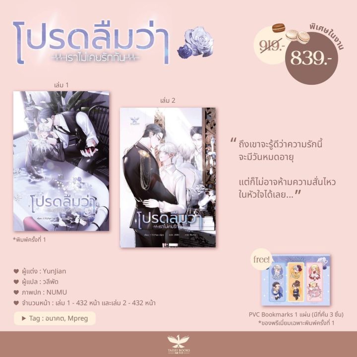 *ไม่กริบ* ชุดหนังสือ โปรดลืมว่าเราไม่เคยรักกัน (2 เล่มจบ)