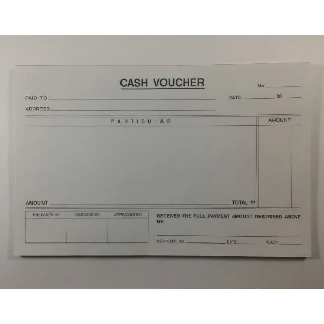 VECO Cash voucher 1PAD(50sheets) | Lazada PH