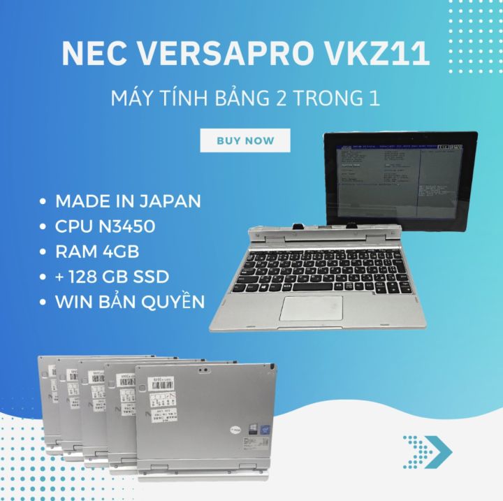 Máy tính bảng 2 trong 1 NEC VERSAPRO VKZ11 VKZ11T-1 10.1 inch CPU