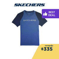 Skechers สเก็ตเชอร์ส เสื้อยืดแขนสั้นผู้ชาย Men  1st Series Short Sleeve Tee  Apparel - SP22Q4M414-RIBL