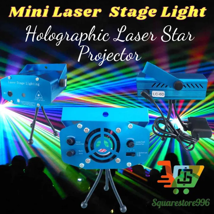 Mini Laser Stage Light(Holographic Laser Star Projector) Lazada PH