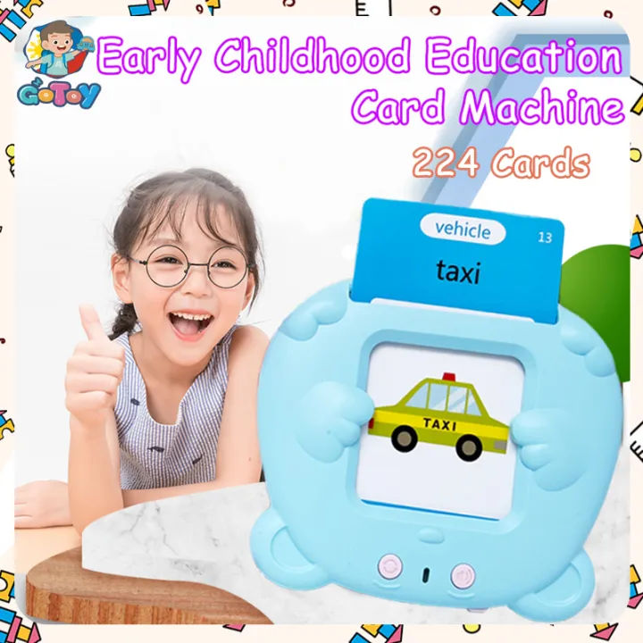 224 Cards Baby Educational Flash Card Reading Learning English Machine ...