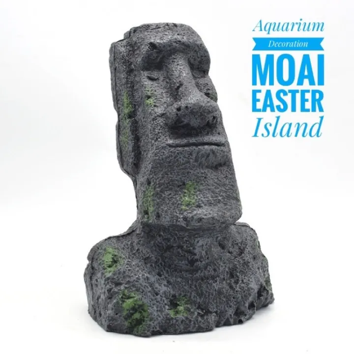 Aquarium Decoration Moai Easter Island Fish Tank Aquarium Ancient