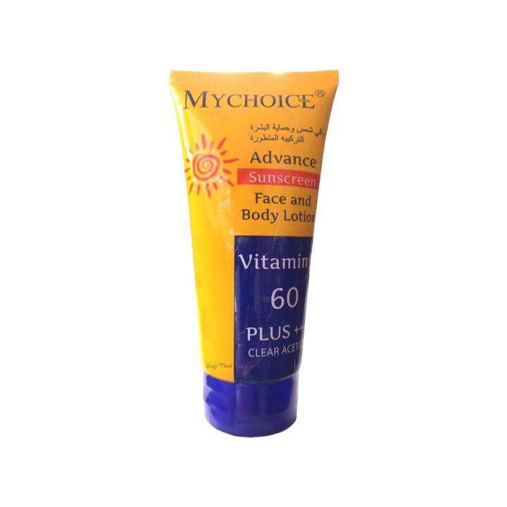 MY CHOICE ADVANCE SUNBLOCK/SUNSCREEN FACE AND BODY LOTION WITH VITAMIN