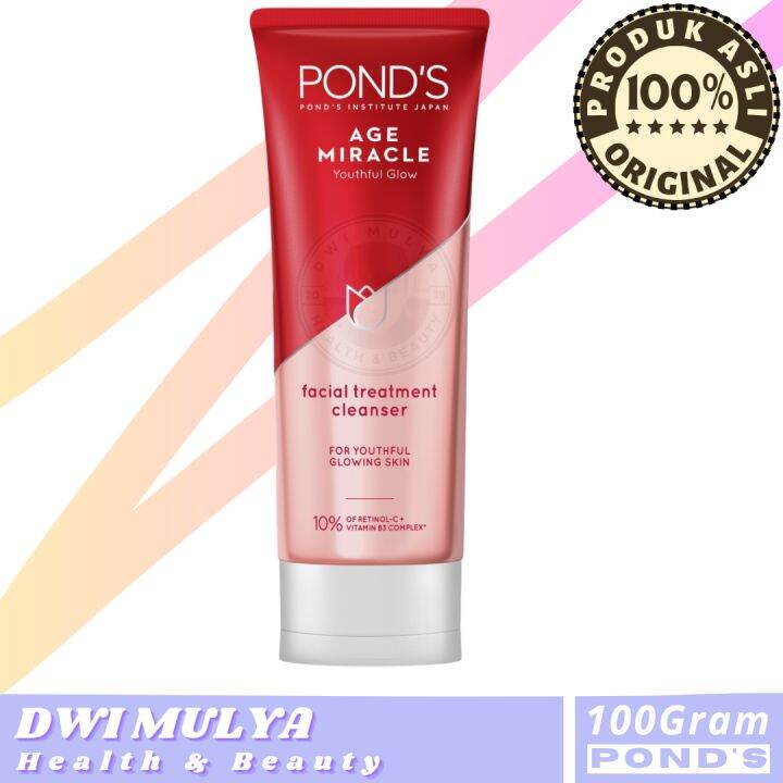 Pond's Age Miracle Facial Treatment Cleanser Youthful Glow Anti Aging