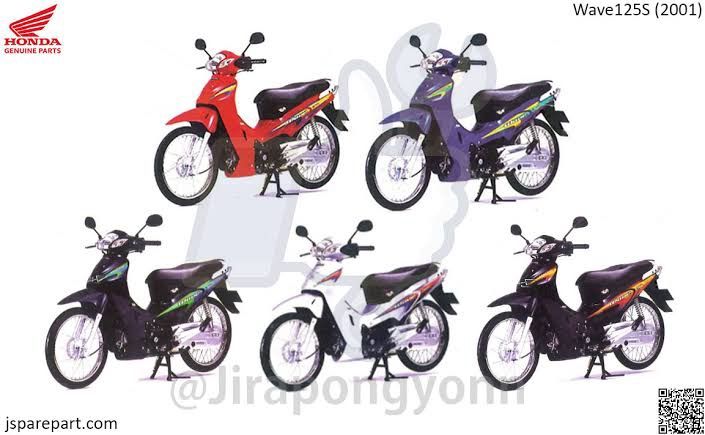 ชุดสี-wave125-เวฟ125หัวเถิก-สีแดง-แท้ใหม่-แท้ศูนย์-ของมีแค่ตามรูป-ได้6ชิ้น-พร้อมสติ๊กเกอร์