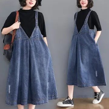 Váy yếm jean bigsize, Váy yếm jean dành cho người béo mập | Shopee Việt Nam