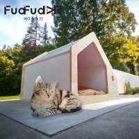 New‼️[FudFudAR] บ้านหมา บ้านแมวแบบที่ 4 คนชอบไม้แท้ไม่ควรพลาด‼️ ที่นอนหมาแมว สไตล์มินิมอล มูจิ รับประกันเชื้อรา 1 ปี เฟอร์นิเจอร์ผลิตจากประเทศไทย