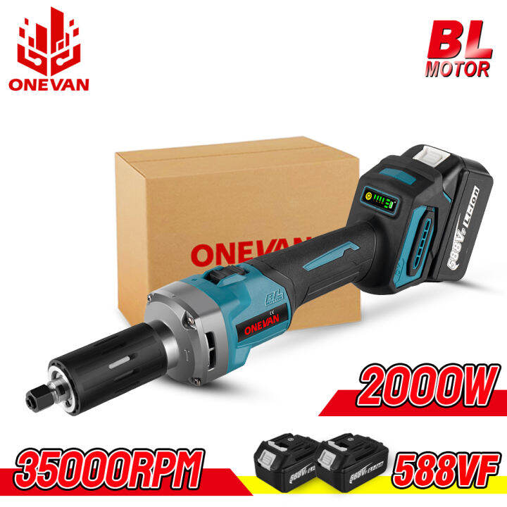 ONEVAN 35000RPM Brushless Electric Die Grinder 6mm Cordless 4 Gears