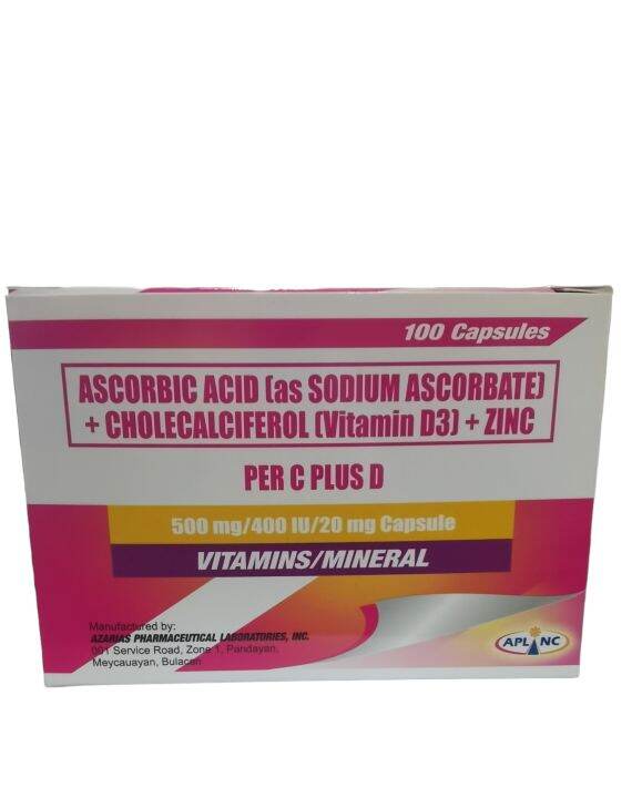 PER C PLUS D Ascorbic Acid (As Sodium Ascorbate) + Cholecalciferal