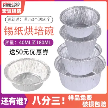 Disposable Rectangular Aluminum Foil Cups for Muffin Cupcake Dessert Baking  - China Aluminum Foil and Aluminium Foil price