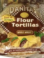 Danitas Whole Wheat Flour Tortillas 450g (9” inches) แผ่นแป้งดานิต้าโฮลวีท 9 นิ้ว 10 แผ่น