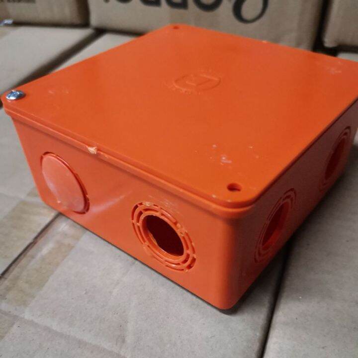 Pvc orange Square Junction box 5x5 | Lazada PH