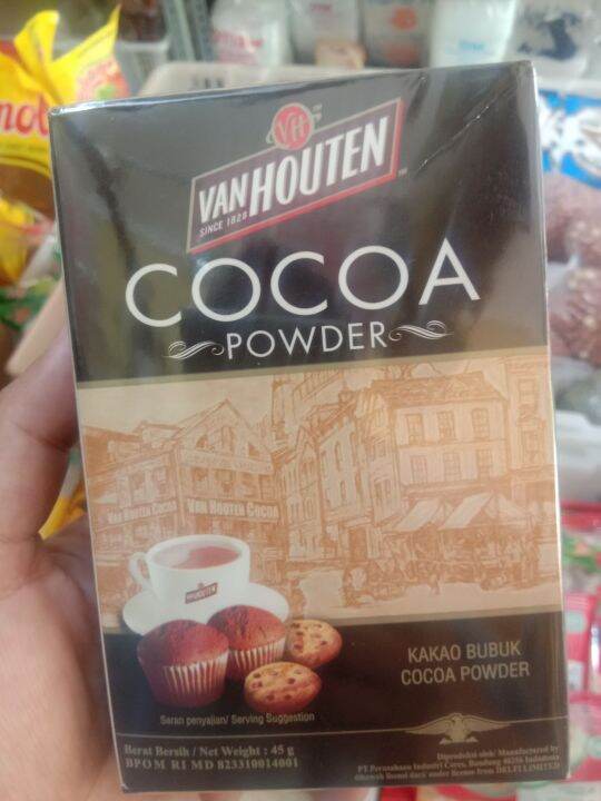Van Houten Cocoa Powder netto 45 gram. Bisa C O D / bayar ditempat