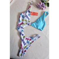 ?ชุดว่ายน้ำบิกินี่พร้อมส่งแบรนด์ZAFUL??‍♀️??บิกินี่ทูพีช,วันพีชสายฝอนำเข้า,bikini,บิกินี่,summer SizeL