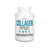 NaturesPlus Collagen Peptides 240 Capsules (Types I, II, III, IV, V, X of Natural Collagen)