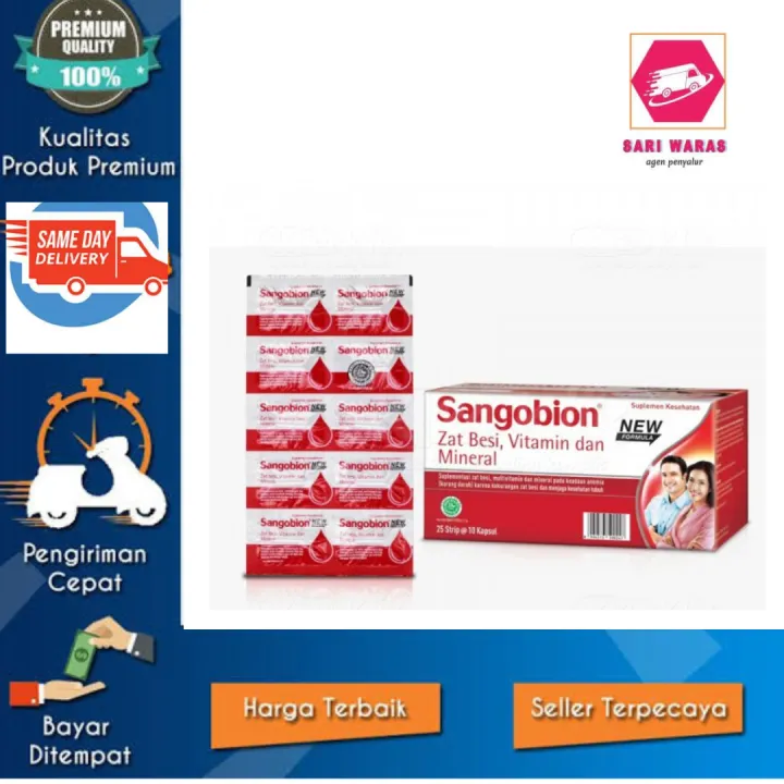 Sangobion Kapsul 1 Lembar Isi 10 Kapsul | Lazada Indonesia