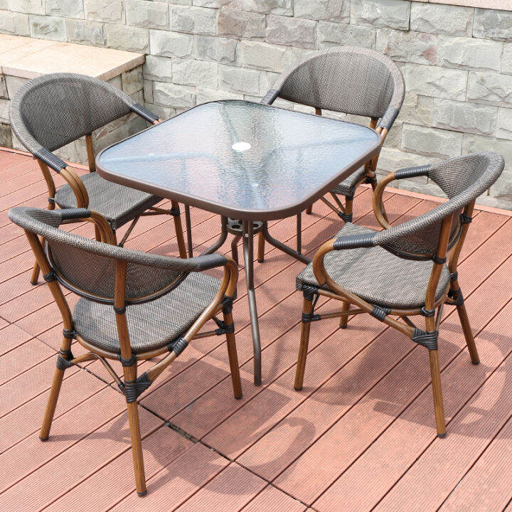Maike Folding Table Outdoor Coffee Shop Outdoor Table and Chair Leisure
