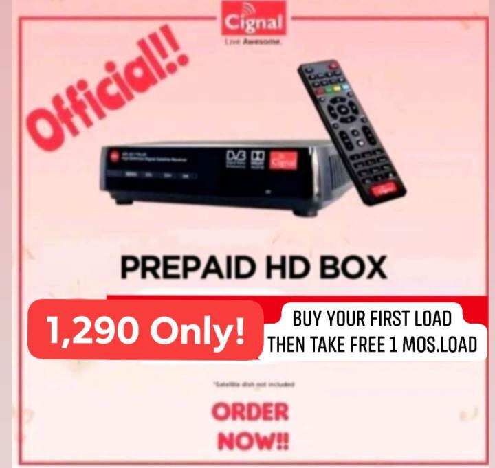 Cignal Hd Box Only Buy Load Take Free Load Lazada Ph