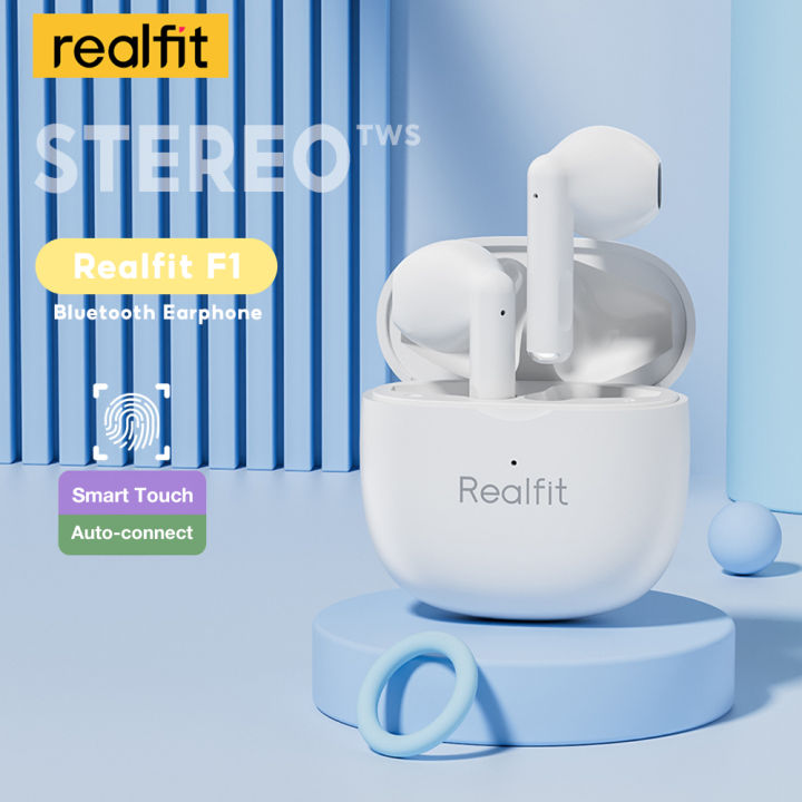 Realfit F1 TWS Wireless Earbuds 20H Play Music Mini Bluetooth Earphone realfit-f1-tws-wireless-earbuds-20h-play-music-mini-bluetooth-earphone