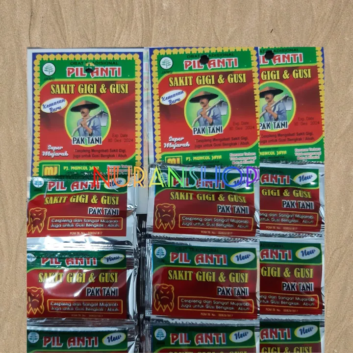 Obat Sakit Gigi Cap Pa Tani Isi 12 Sachet Lazada Indonesia