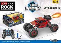รถบังคับ​ บิ๊กฟุต​ Off Road มีควัน​ CLIMB​ SPRAY 1/18 SCALE​  Version2.4Ghz