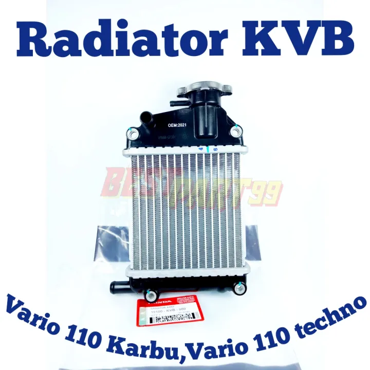 RADIATOR HONDA VARIO 110 KARBU TECHNO KVB KUALITAS ORIGINAL PASTI PRESISI PRODUK HALUS DAN RAPI