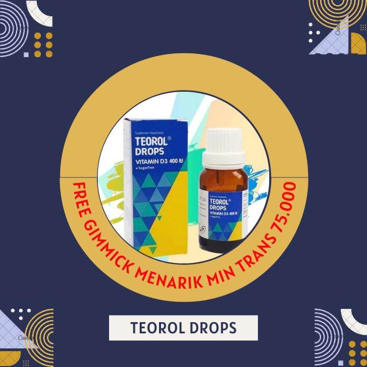 Teorol drops 400 iu / Teorol Drop 400 IU / Vitamin D3 | Lazada Indonesia