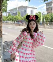 Heart)Pink Heart (Heart) เดรสหัวใจชมพูป้าย YPY