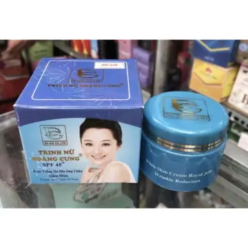 What are the benefits and effectiveness of using the kem trinh nữ hoàng cung xanh for skin whitening?