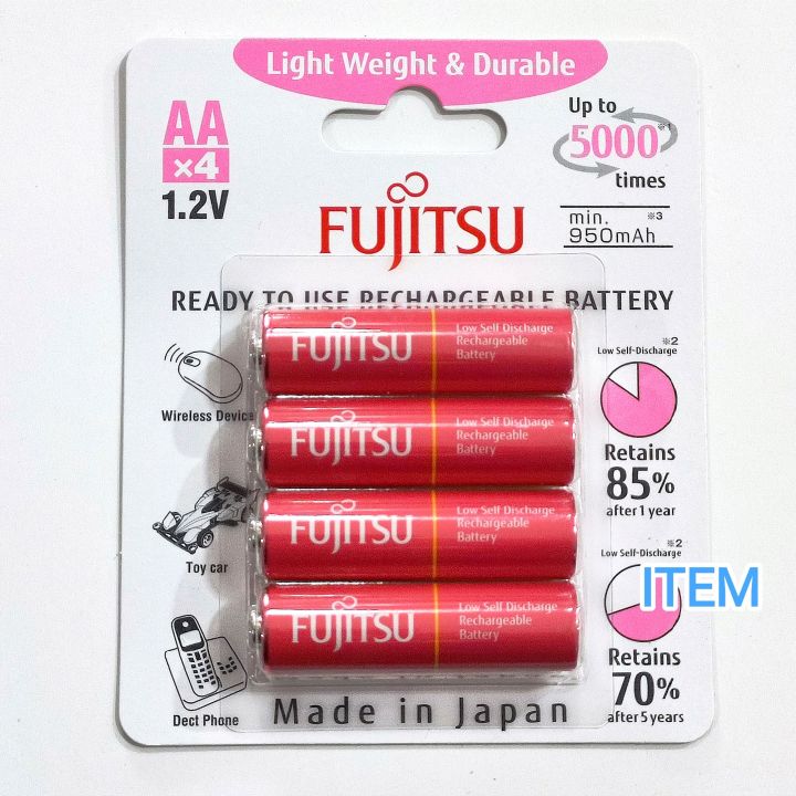 ถ่าน-ถ่านชาร์จ-fujitsu-aa-1000mah-ของแท้