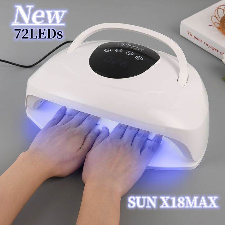 TFSCLOIN 320W SUN X18MAX UV LED Lamp for Nails 72LEDs Fast Drying Nail