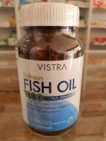 (1ชิ้น)VISTRA Salmon Fish Oil 1000 MG วิสทร้า น้ำมันปลาแซลมอน 75 เม็ด