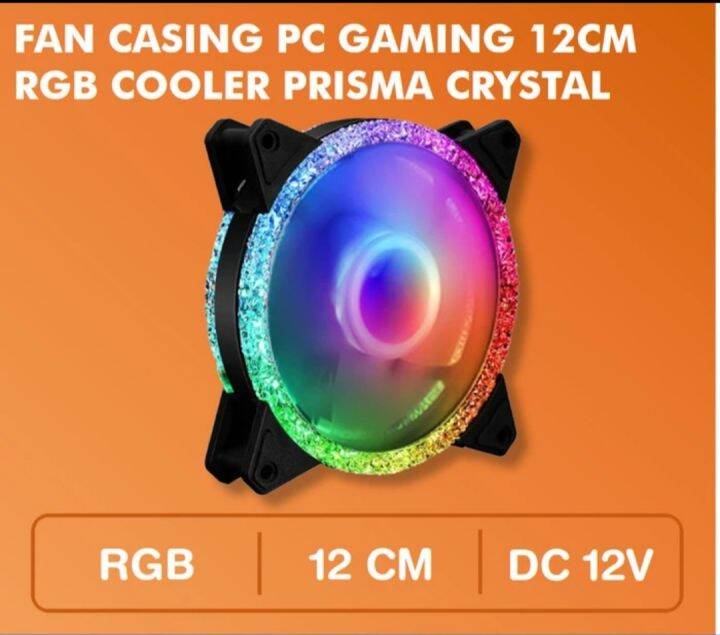Fan Case RGB 12Cm Crystal Ring Design/Fan Case RGB Lazada Indonesia