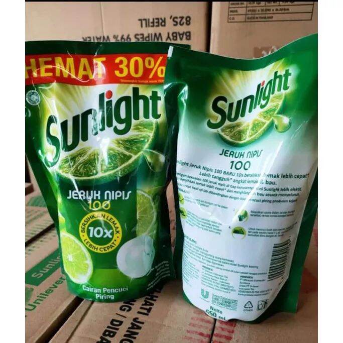 Sunlight Sabun Cuci Piring Jeruk Nipis 2 X 650 Ml | Lazada Indonesia