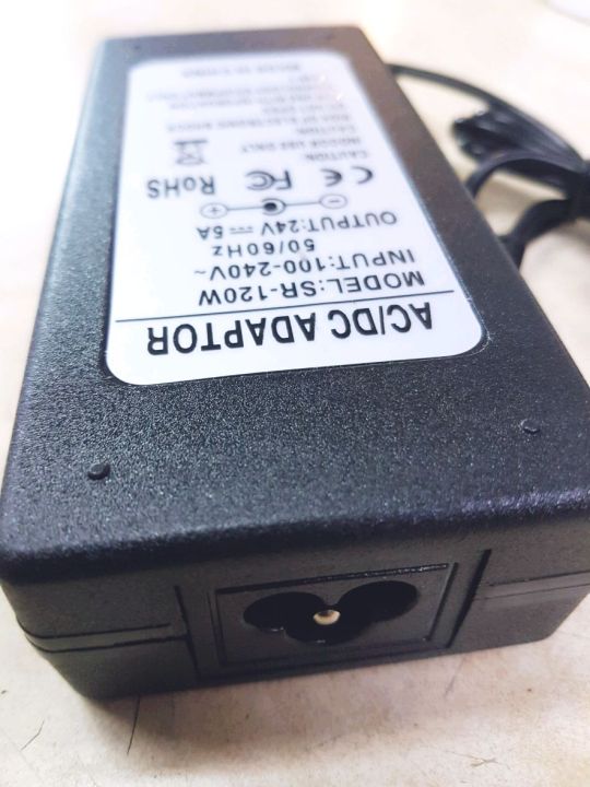 steve-อแดปเตอร์-24v-5a-หัวแจ็ค-5-5-mm-รุ่น-sr-120w