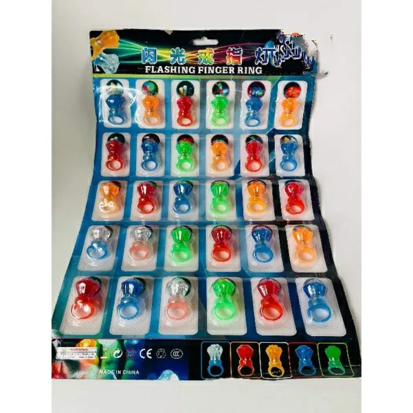 flashing finger ring 30pcs/pad / lootbag filler kiddie party giveaway