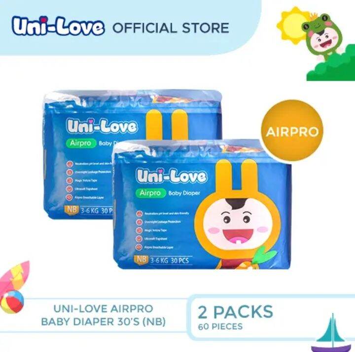 Unilove Airpro Baby Diaper Newborn Taped Pack of 2 Lazada PH