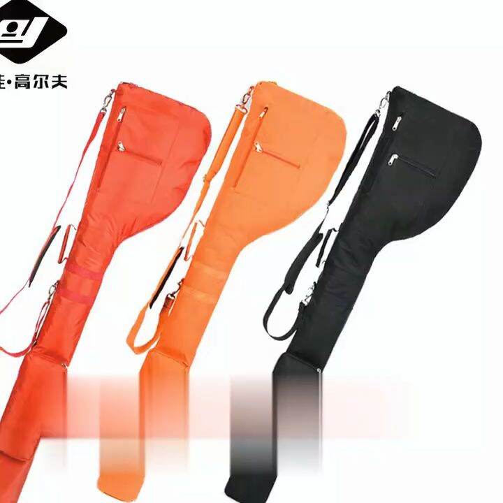 Portable Nylon Golf Club Bag Head Cover Protective Headcover Shoulder