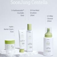 พร้อมส่งใหม่?Soon Jung Centella 5-Panthensoside Cica Balm, Hydro Barrier Cream, 10-Free Moist Emulsion, Relief Toner