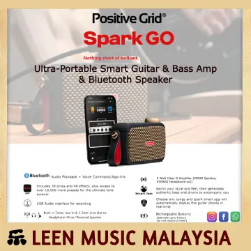 Positive Grid Spark Go Ultra-portable Smart Guitar Amp and Bluetooth  Speaker